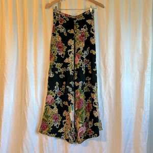Betsey Johnson Vintage Y2K Floral Wide Leg Pants